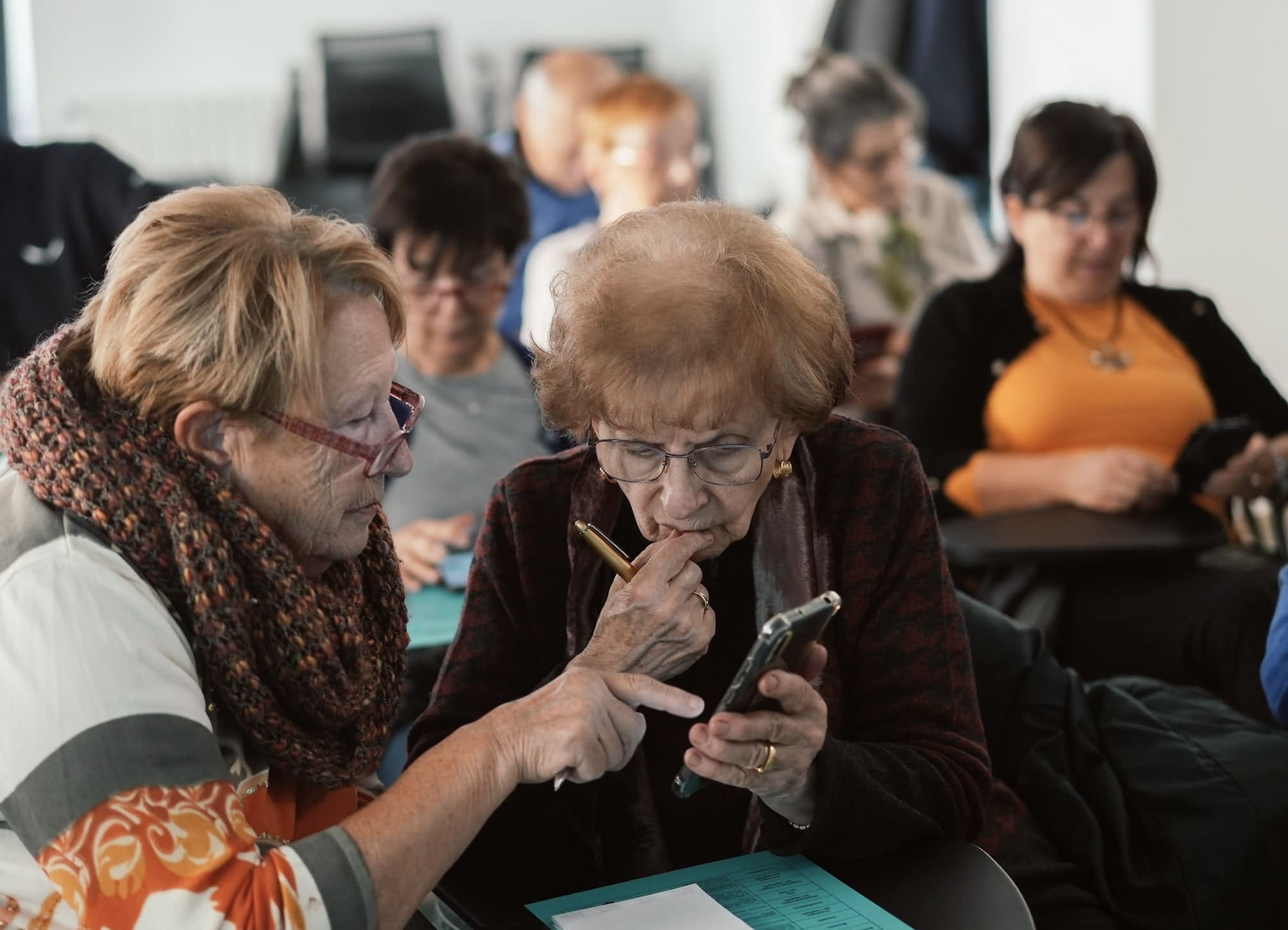 Partecipanti Pan&Botóni durante un workshop