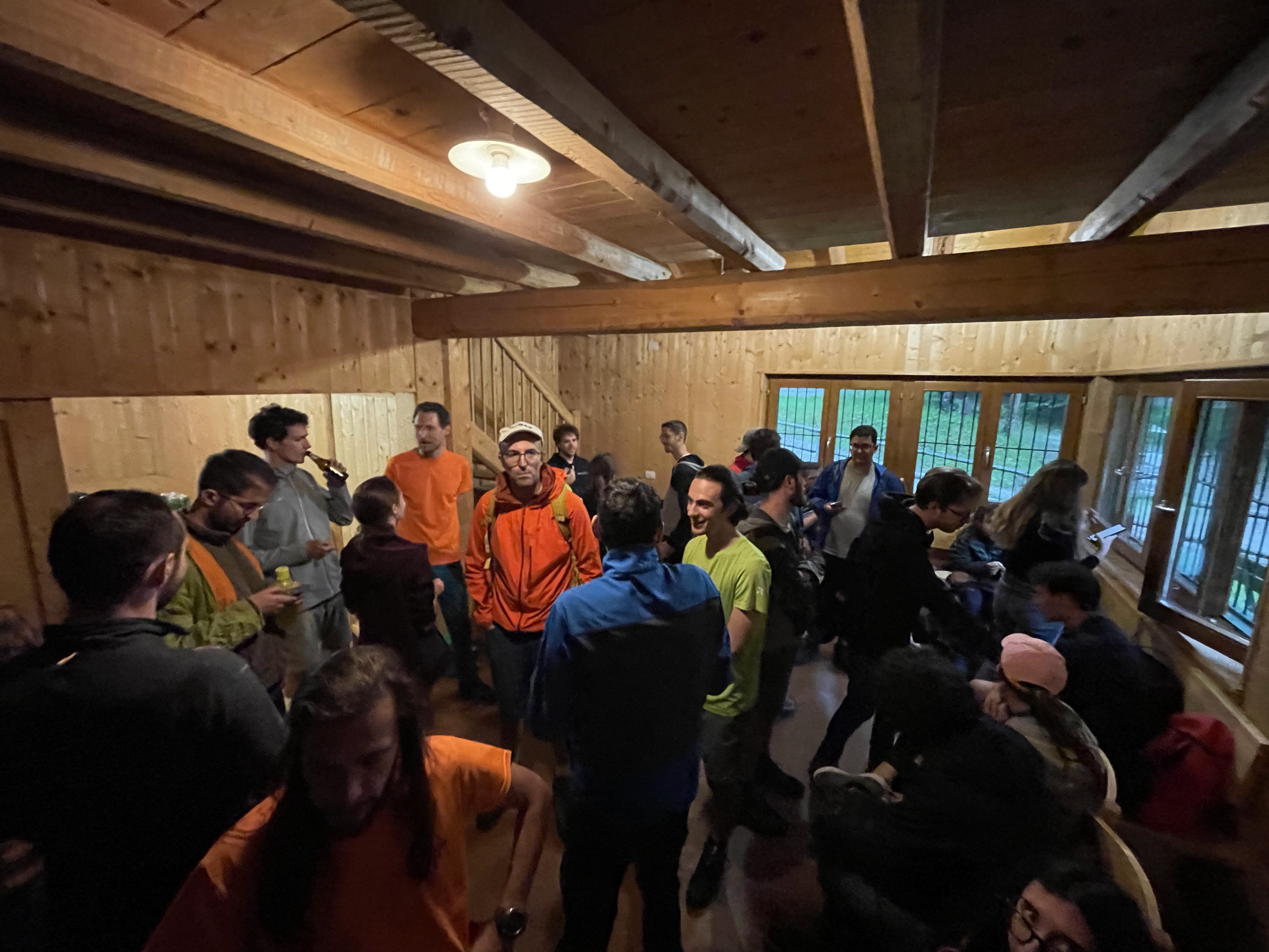 Tech discussion with mountain view