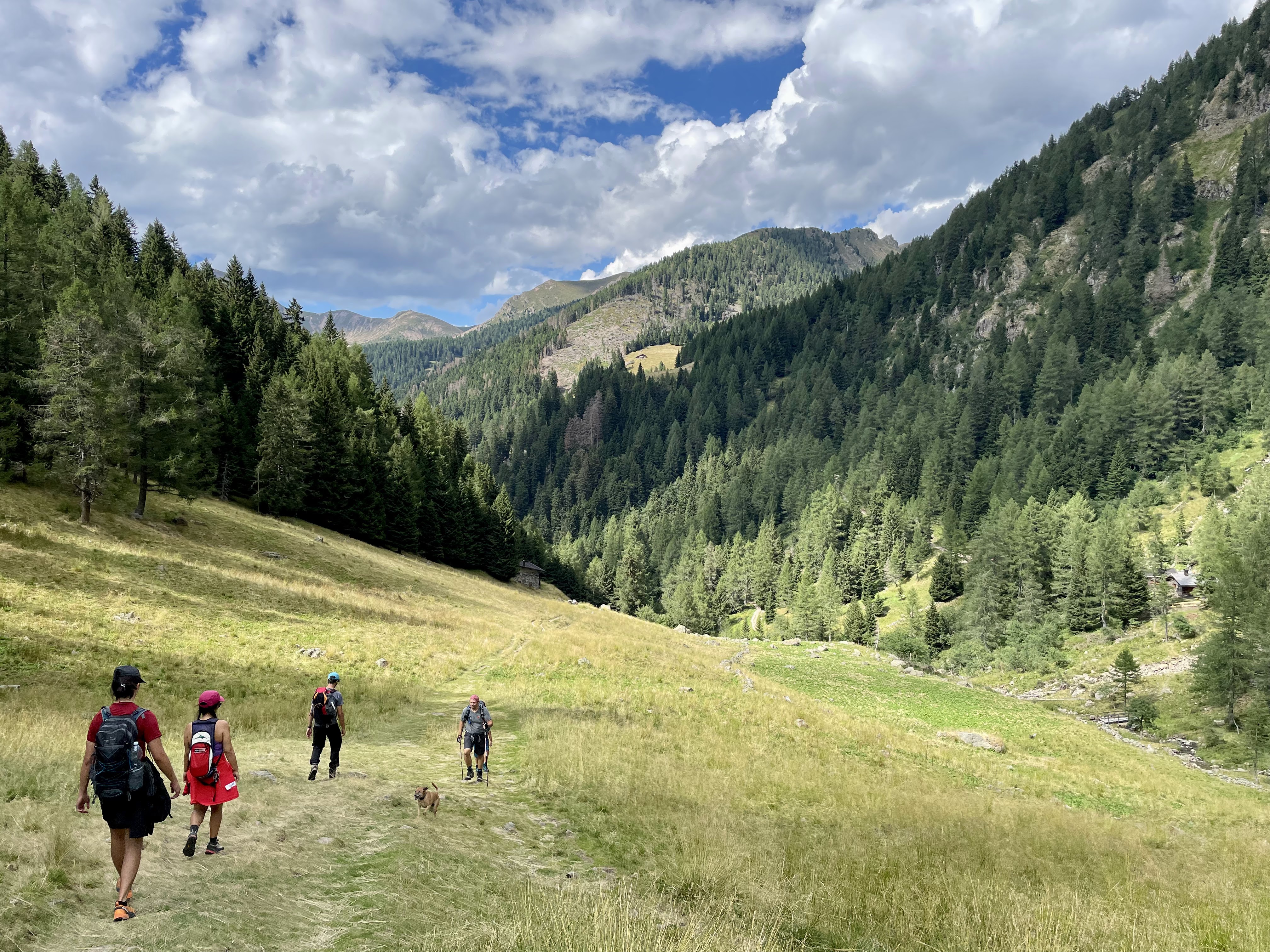 Tech talk at mountain hut