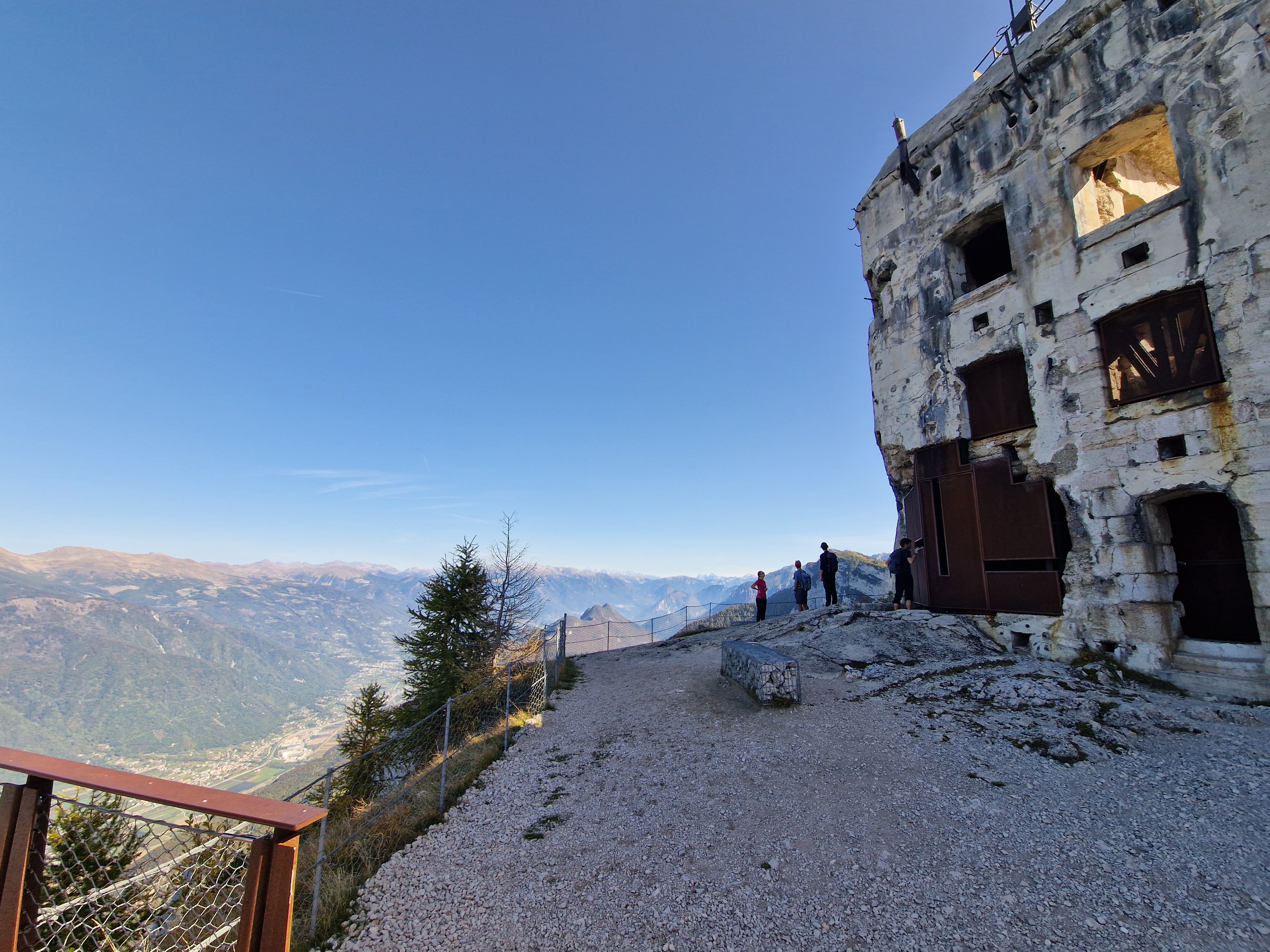 Group discussion at viewpoint